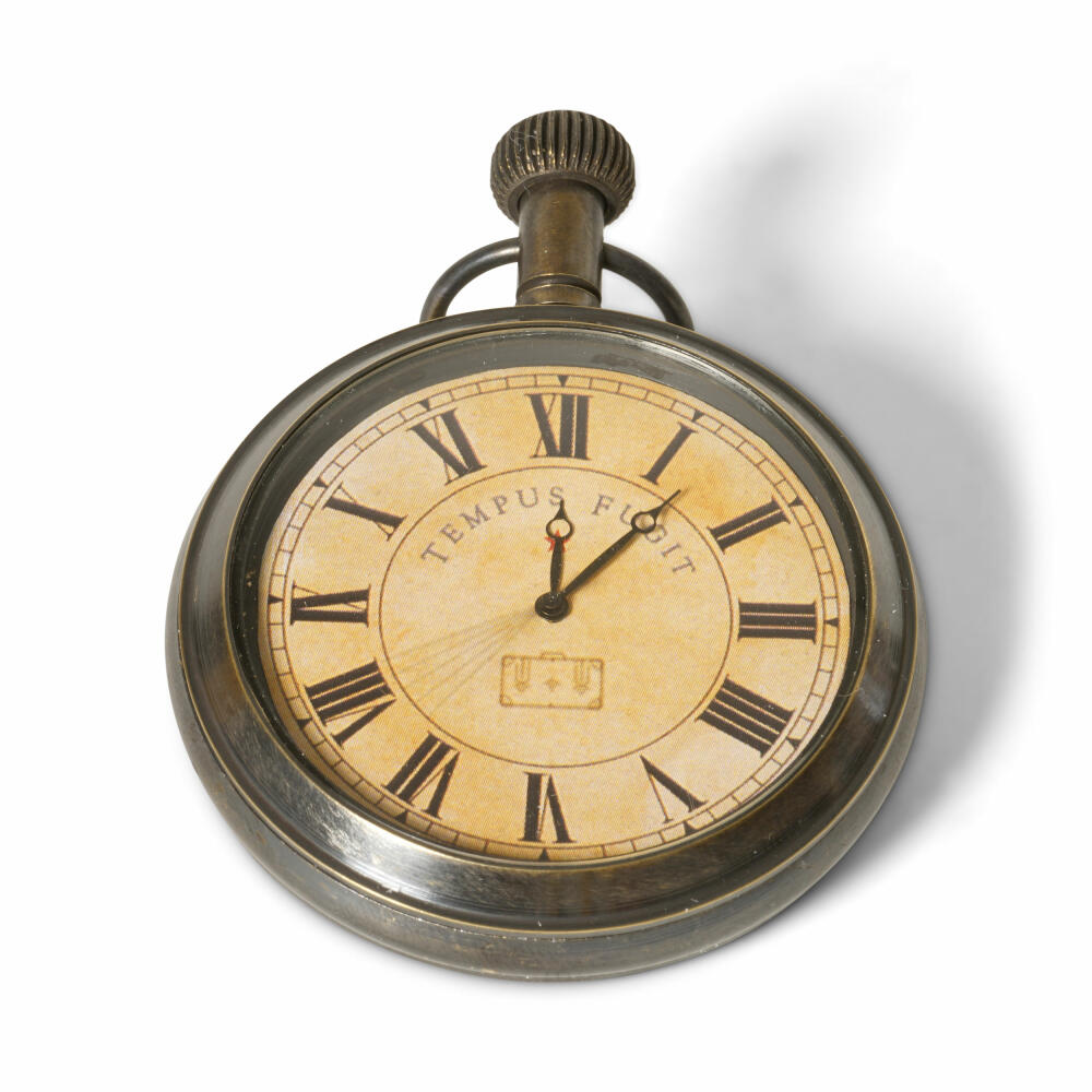 Authentic Models Tischuhr Victorian Dome Watch, Deko-Uhr mit Glocke, Messing, Glas, SC054