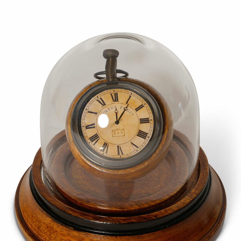Authentic Models Tischuhr Victorian Dome Watch, Deko-Uhr mit Glocke, Messing, Glas, SC054