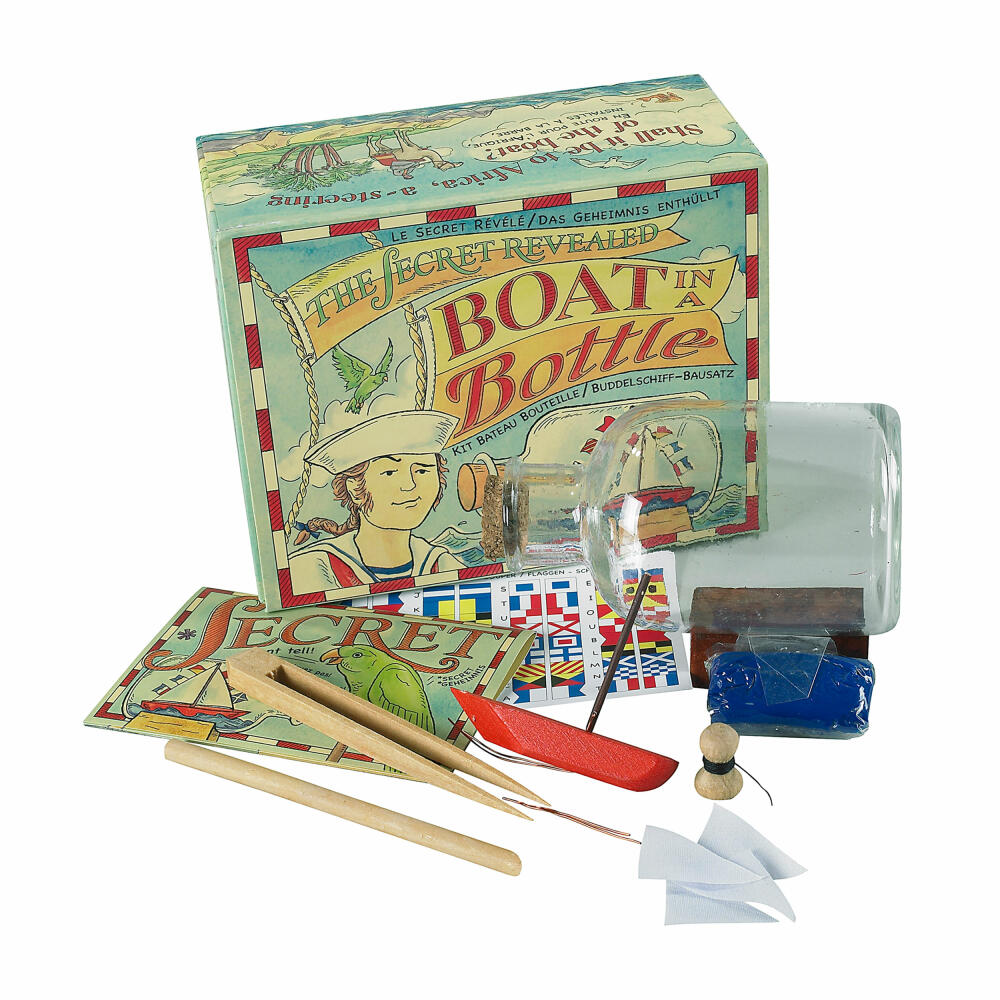 Authentic Models Geschenkset Boat in a Bottle Kit, Flaschenboot, Materialmix, MS022A