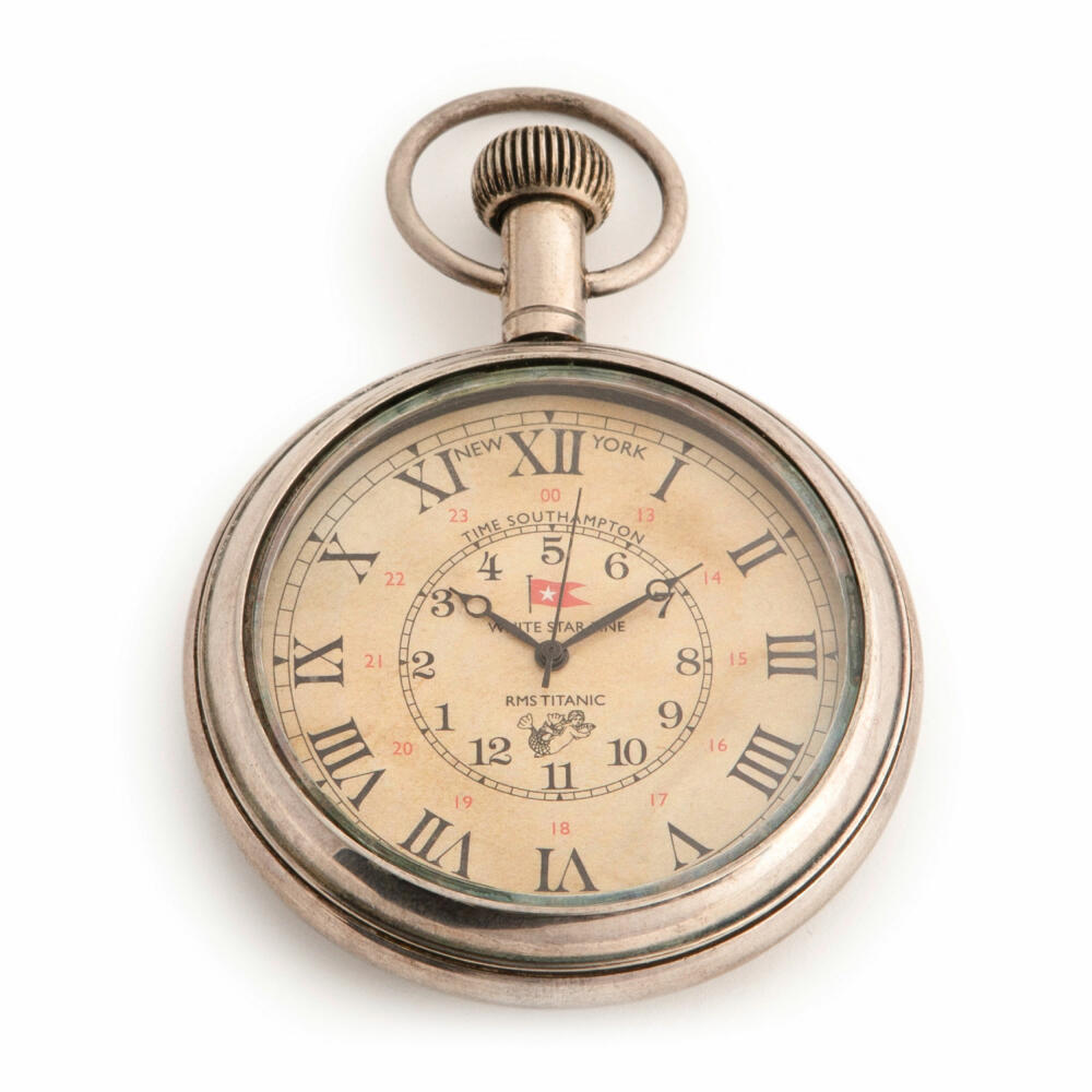 Authentic Models Taschenuhr Savoy Pocket Watch, Deko-Objekt, Messing, Glas, SC057