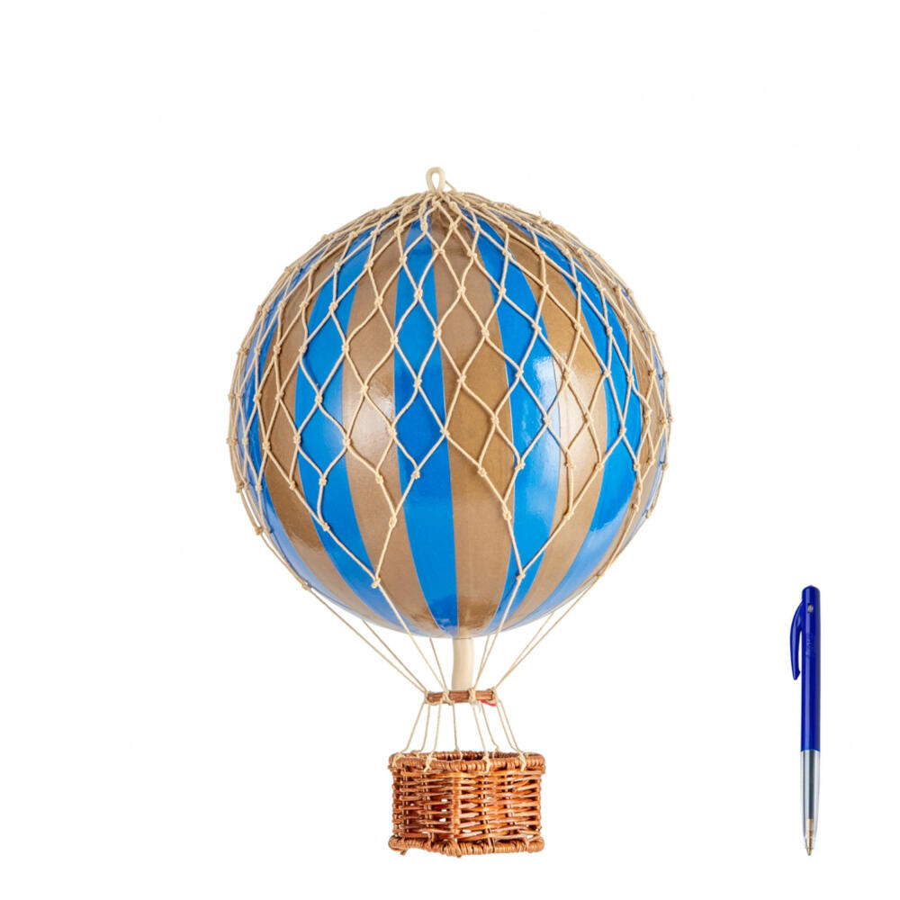 Authentic Models Hängedekoration Travels Light Gold Blue, Ballon, Kunststoff / Papier, AP161GB