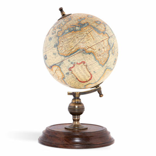 Authentic Models Globus Student Globe, Schülerglobus, Akazienholz, Messing, Kunststoff, Papier, GL042