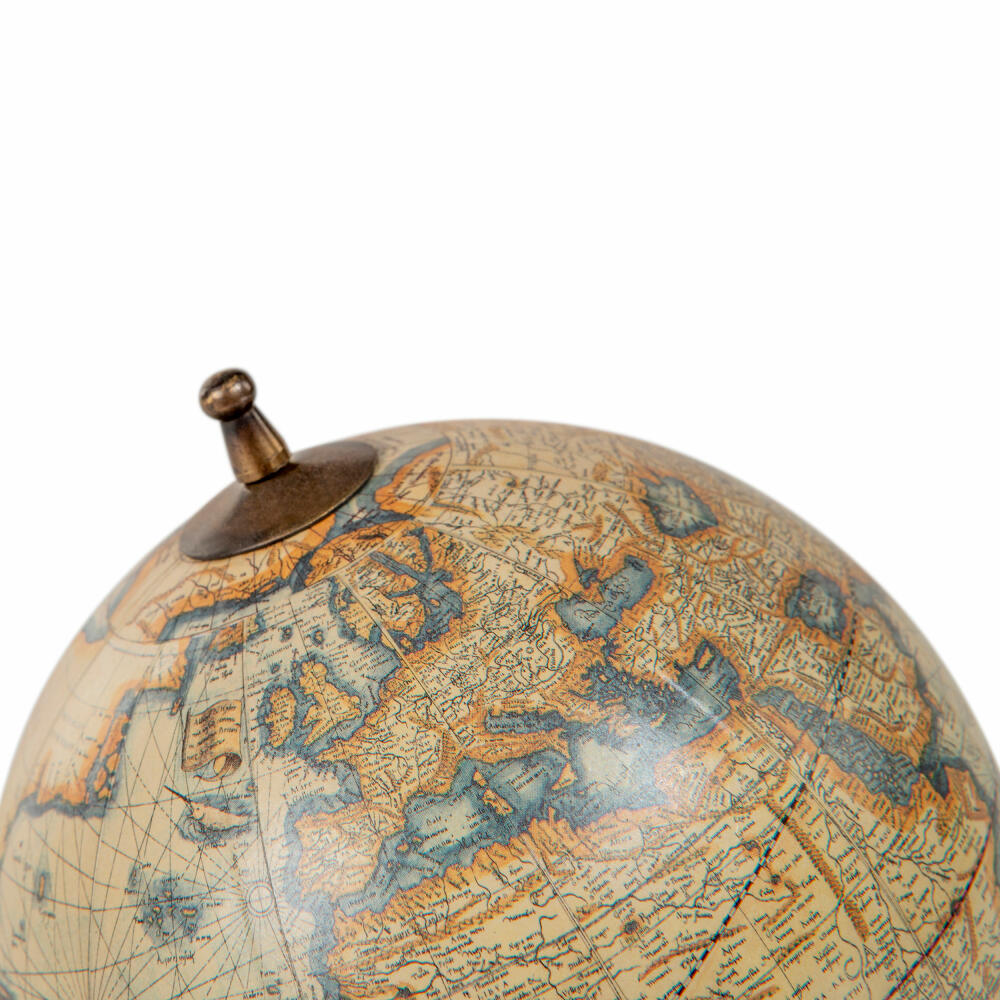 Authentic Models Globus Student Globe, Schülerglobus, Akazienholz, Messing, Kunststoff, Papier, GL042