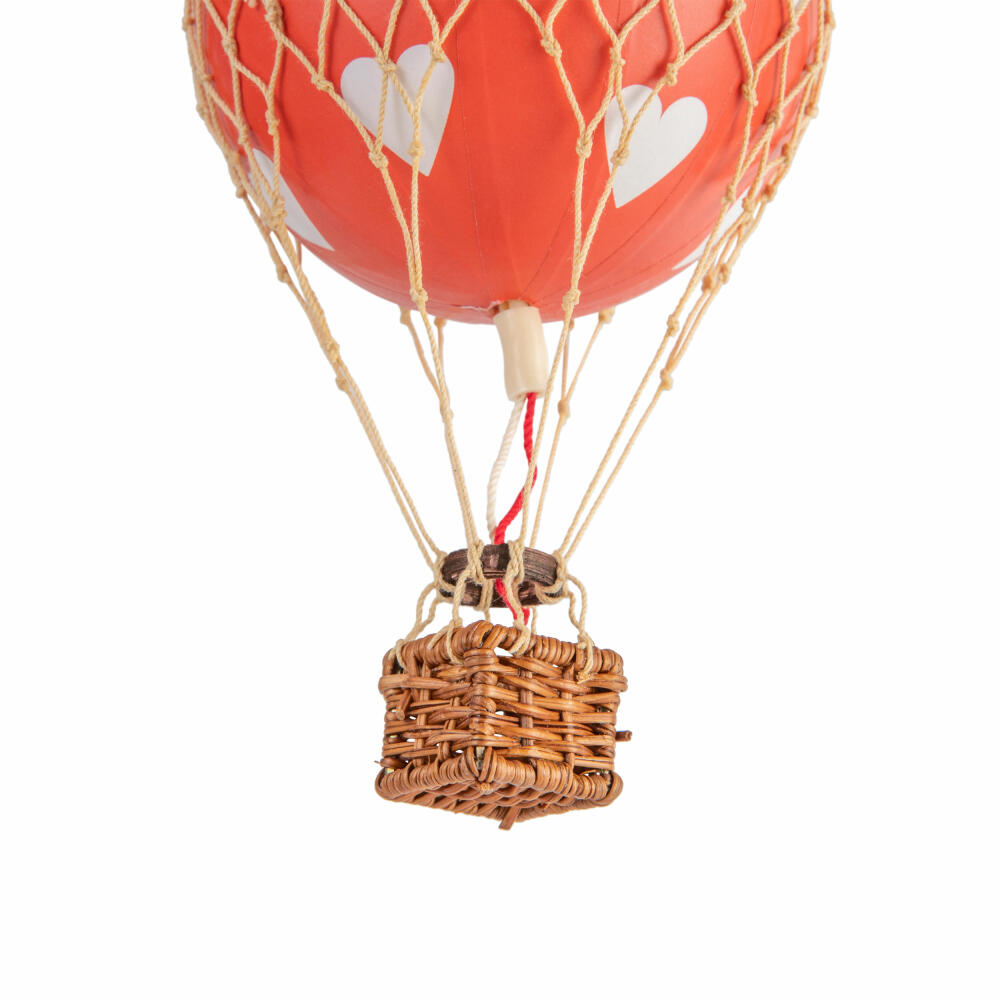 Authentic Models Hanging Decoration Floating in the Skies Red Hearts, Balloon, Rattan, Paper, PP Plastic, AP160RH