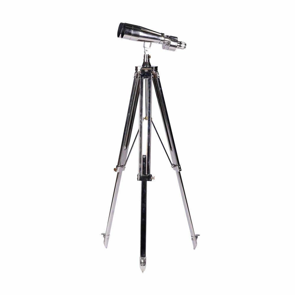 Authentic Models Binocular on Tripod, Fernglas, Fernrohr, mit Stativ, Aluminium / Glas, KA040