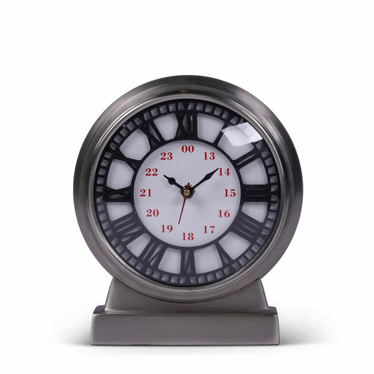 Authentic Models Waterloo Desk Clock S, Schreibtischuhr, Uhr, Deko, Aluminium / Glas, SC067