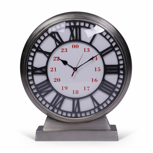 Authentic Models Waterloo Desk Clock XL, Schreibtischuhr, Uhr, Deko, Aluminium / Glas, SC068