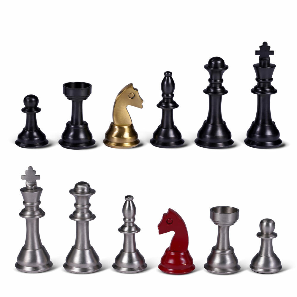 Authentic Models Schach Chess Set Metal, Schachspiel, Spielsteine, Messing, GR033