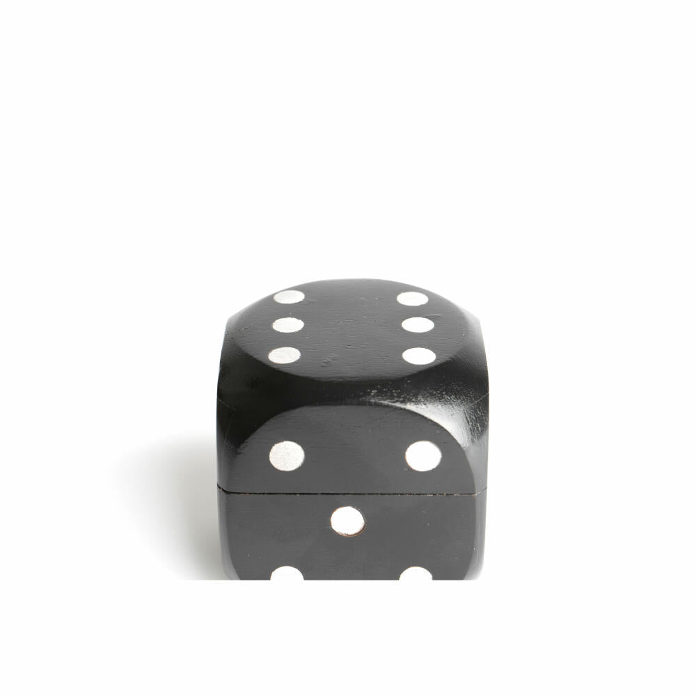 Authentic Models Würfelbox Black Dice Box, mit 5 Würfeln, Würfel, Spielwürfel, Holz / Messing, GR031B