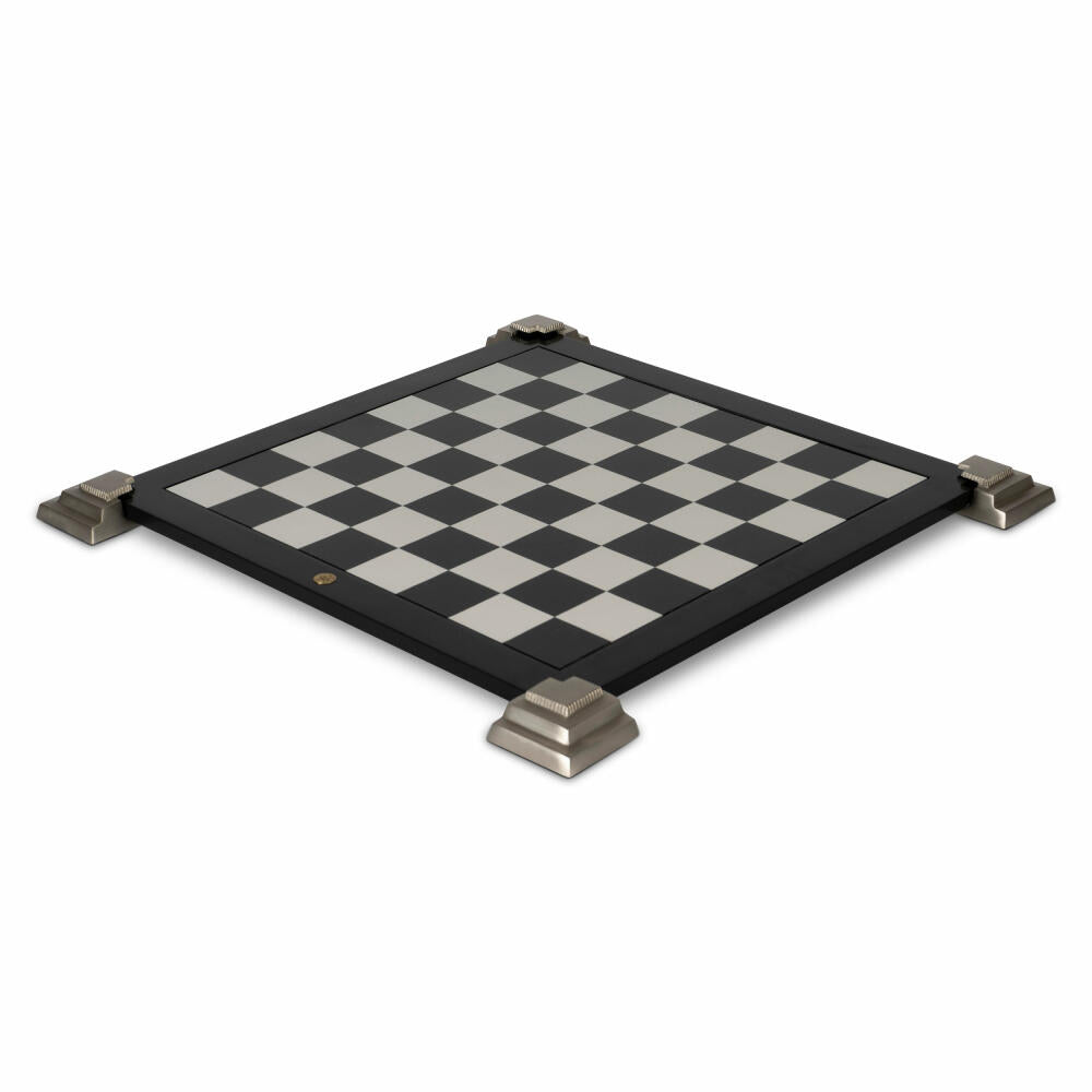 Authentic Models Spielbrett 2-Sided Game Board Black, wendbares Spielfeld, Dame, Schach, Holz, GR036