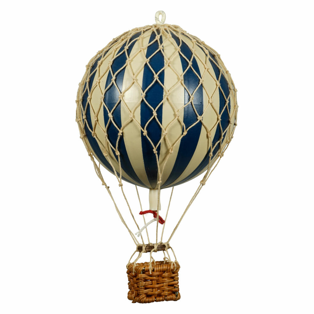 Authentic Models Hanging Decoration Floating in the Skies Navy Blue Ivory, Balloon, Rattan / Paper / Plastic, AP160N