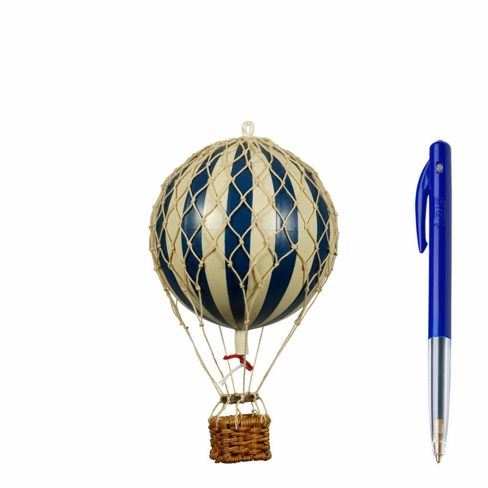Authentic Models Hanging Decoration Floating in the Skies Navy Blue Ivory, Balloon, Rattan / Paper / Plastic, AP160N