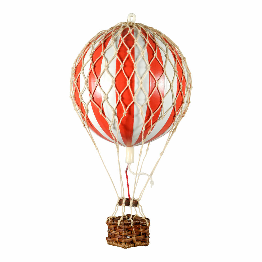 Authentic Models Hängedekoration Floating in the Skies Red White, Ballon, Rattan / Papier / Kunststoff, AP160RW