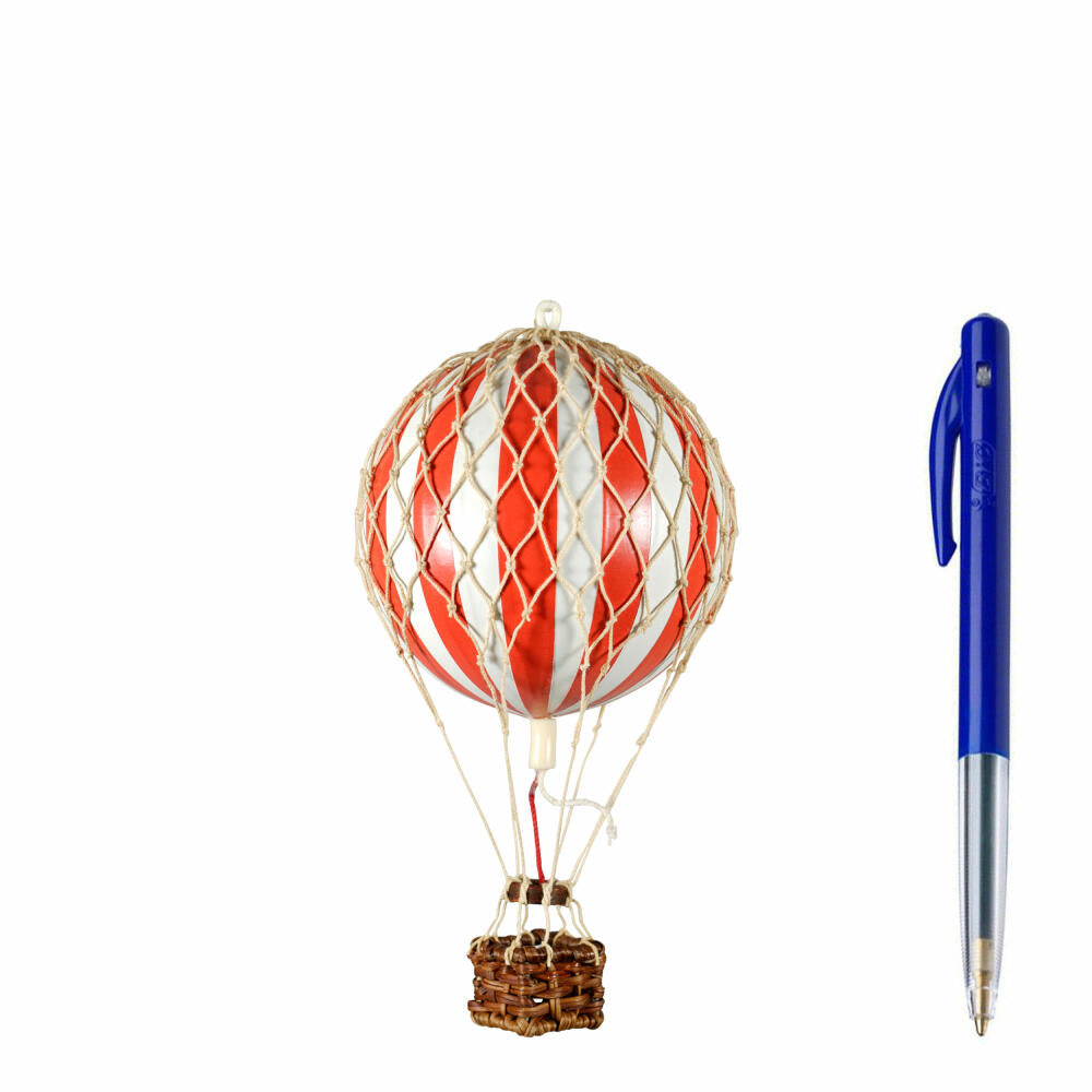 Authentic Models Hängedekoration Floating in the Skies Red White, Ballon, Rattan / Papier / Kunststoff, AP160RW