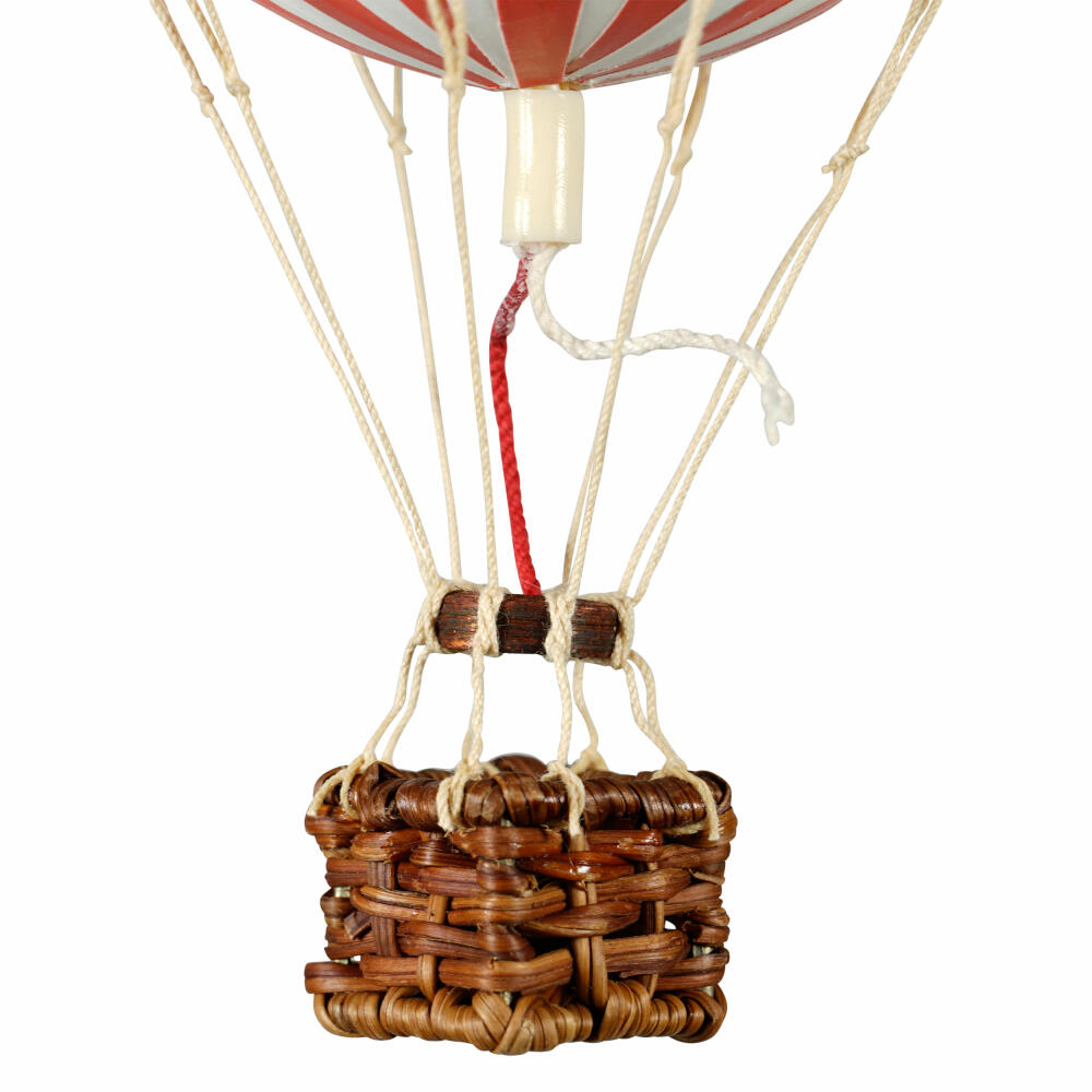 Authentic Models Hängedekoration Floating in the Skies Red White, Ballon, Rattan / Papier / Kunststoff, AP160RW