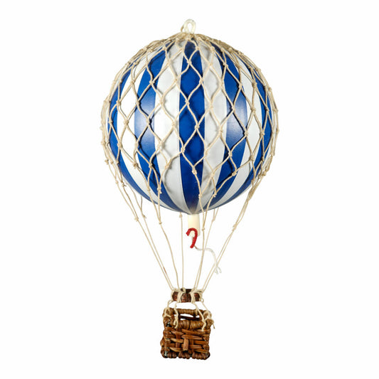 Authentic Models Hängedekoration Floating in the Skies Blue White, Ballon, Rattan / Papier / Kunststoff, AP160BW