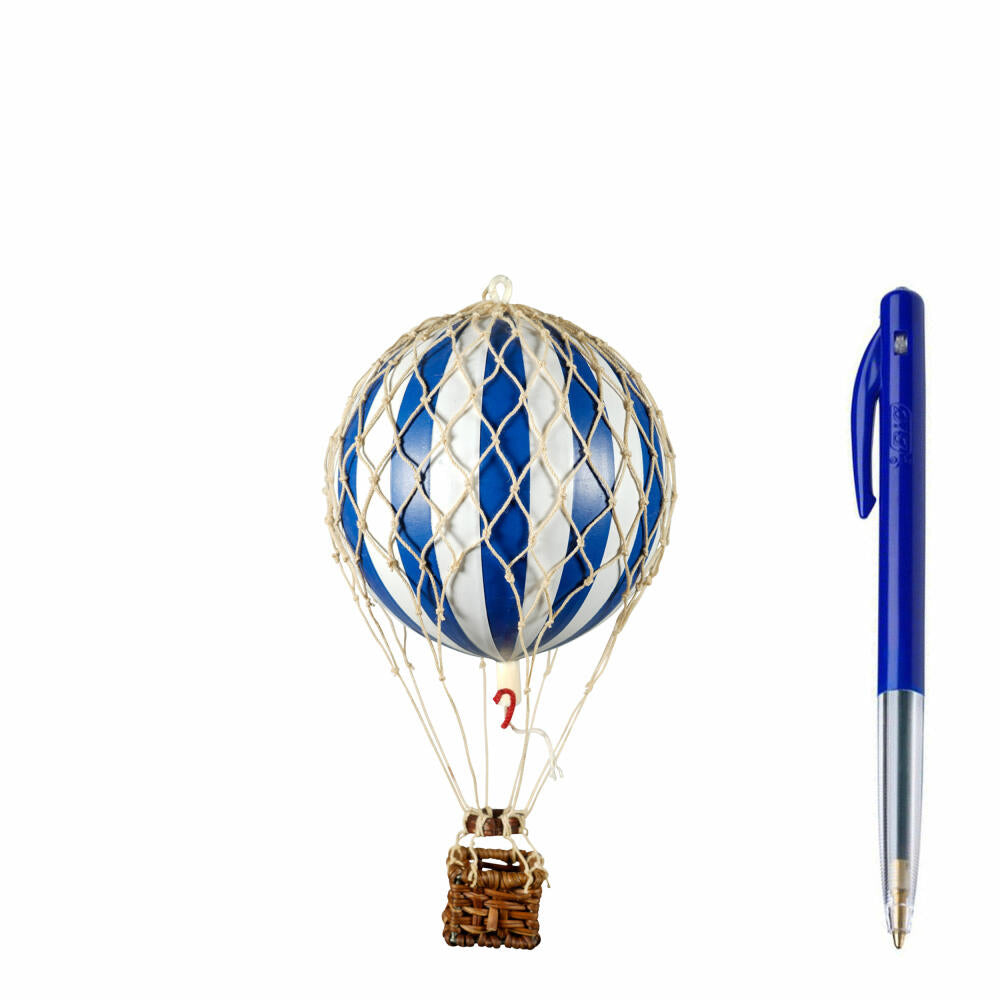 Authentic Models Hängedekoration Floating in the Skies Blue White, Ballon, Rattan / Papier / Kunststoff, AP160BW