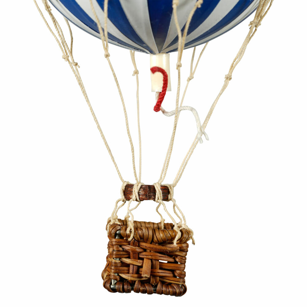 Authentic Models Hängedekoration Floating in the Skies Blue White, Ballon, Rattan / Papier / Kunststoff, AP160BW