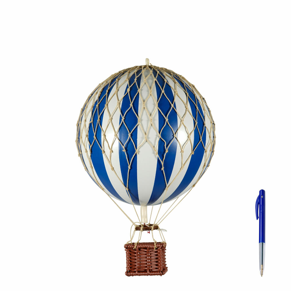 Authentic Models Hanging Decoration Travels Light Blue White, Balloon, Plastic / Paper, AP161BW