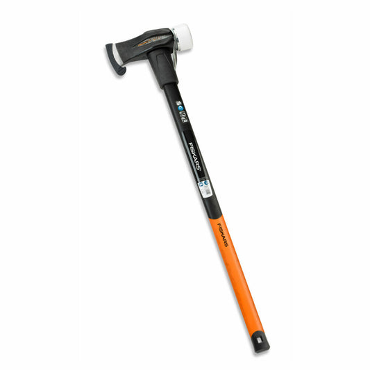 Fiskars Spalthammer SAFE-T X39, Spalt Hammer, Gartenhammer, Gartenzubehör, Stahl / Kunststoff, Schwarz / Orange, 90 cm, 1001703