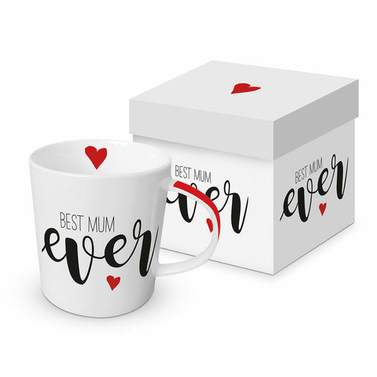 PPD Trend Mug Best Mum ever, in Geschenkbox, Tasse, Teetasse, Kaffee Becher, 350 ml, 603935