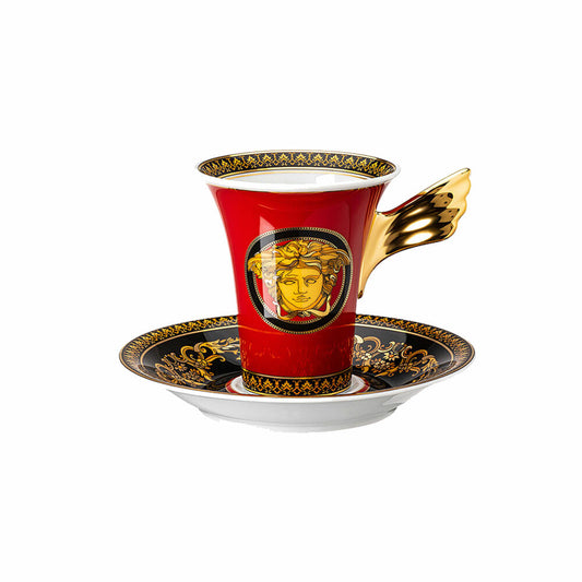 Rosenthal Versace Kaffeetasse 2-tlg. Medusa, Porzellan, 180 ml, 19300-409605-14740
