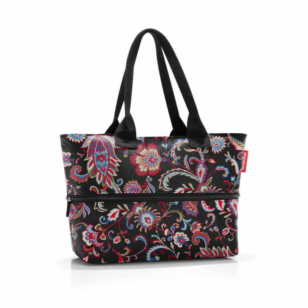 reisenthel shopper e1, Einkaufstasche, Tragetasche, Paisley Black, 12 L, RJ7064