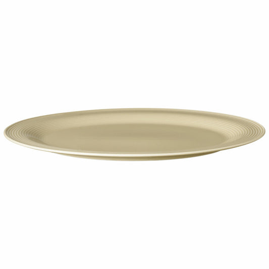Seltmann Weiden Beat Platte, Servierplatte, Servierteller, Porzellan, Sandbeige, 35 x 28 cm, 001.771393