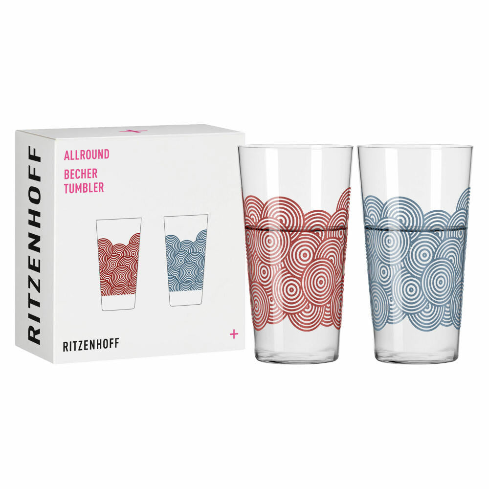 Ritzenhoff Allround Glass Set of 2 003, Romi Bohnenberg, crystal glass, 432 ml, 3861003