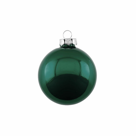 Gift Company Christbaumkugel Opal, Weihnachtskugel, Baumschmuck, Glas, Dark Olive, Ø 8 cm, 12059