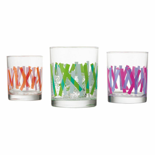 montana: :fiori Grande Vase, 6er Set, Blumenvase, Dekovase, Glasvase, Blumen, Glas, 17 cm, 011119