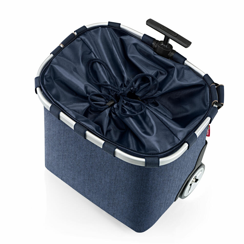 reisenthel carrycruiser, Einkaufstrolley, Herringbone Dark Blue, 40 L, OE4113