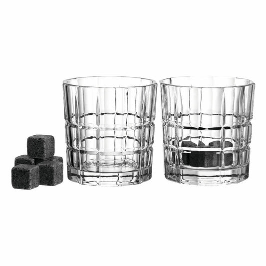 Leonardo Spiritii WH mug, set of 2, with 8 WH stones, water glass, drinking glass, drinking cup, gin and tonic, glass, 250 ml, 057401