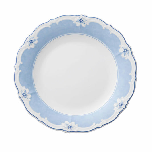 Hutschenreuther Baronesse dinner plate with rim, Estelle Blue, porcelain, 25 cm, 10025