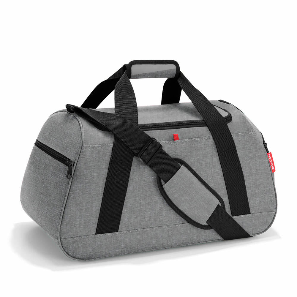 reisenthel activitybag, travel bag, sports bag, fitness bag, training bag, polyester fabric, Twist Silver, 35 L, MX7052