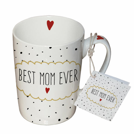 PPD Mug Best Mom, Mug with Handle, Coffee Cup, Mug, Cup, New Bone China, 250 ml, 551277