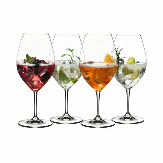 Riedel Aperitivo, 4er Set, Aperitifglas, Rotweinglas, Weinglas, Aperitif, Hochwertiges Glas, 995 ml, 5260/51
