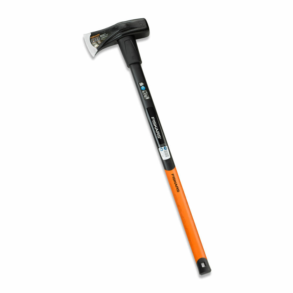 Fiskars Spalthammer X46, Spalt Hammer, Gartenhammer, Gartenzubehör, Stahl / Kunststoff, Schwarz / Orange, 90 cm, 1001705