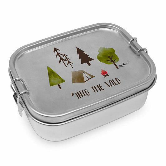 PPD Into The Wild Steel Lunch Box, Brotdose, Lunchbox, Vesperdose, Edelstahl, 900 ml, 604218