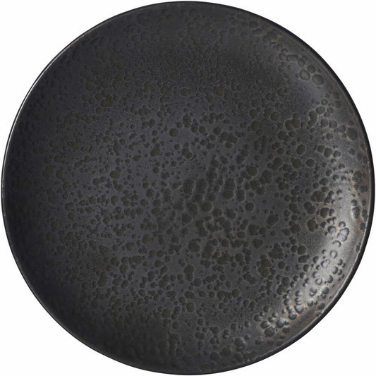 Ritzenhoff &amp; Breker Plate Kitwe, Breakfast Plate, Cake Plate, Stoneware, Black, Ø 20 cm, 271423