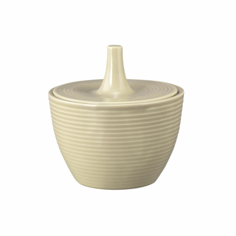 Seltmann Weiden Beat sugar bowl, sugar bowl, storage, porcelain, sand beige, 270 ml, 001.765278