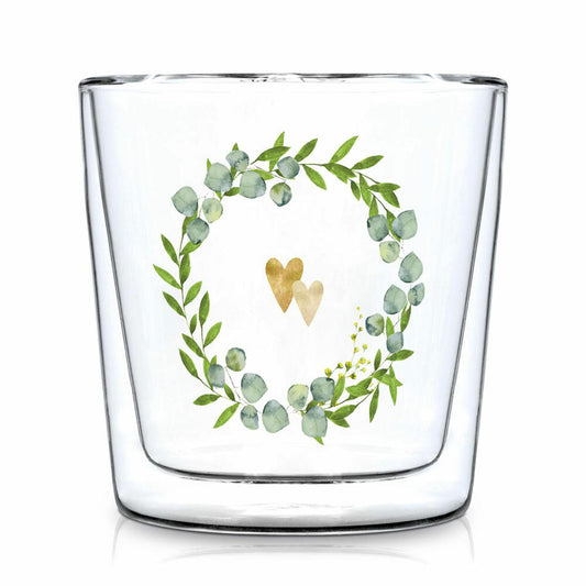 PPD Doublewall Two Hearts Trendglas, Teeglas, Tee Glas, Teebecher, Doppelwandig, 300 ml, 604252