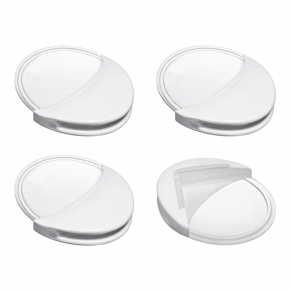 reer Eckenschutz, 4er Set, Ecken Schutz, Stoßschutz, Kindersicherung, Kinder Sicherung, Weiß / Transparent, 82010
