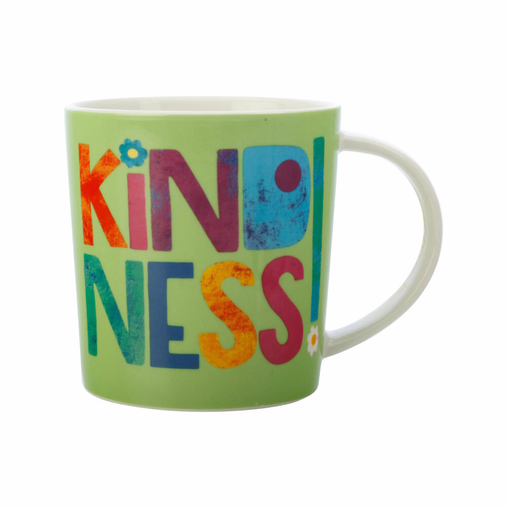 Maxwell & Williams Becher Be Kind - Kindness, Kaffeebecher, Tasse, Porzellan, Bunt, 380 ml, DX1073