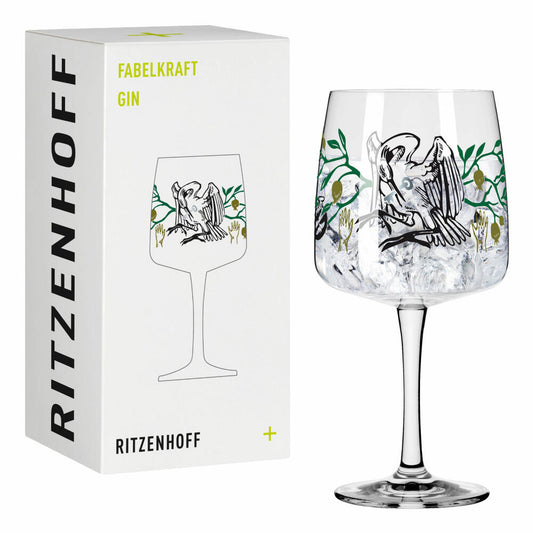 Ritzenhoff gin mug Fabelkraft Gin 003, gin glass, Karin Rytter, crystal glass, 700 ml, 3458003