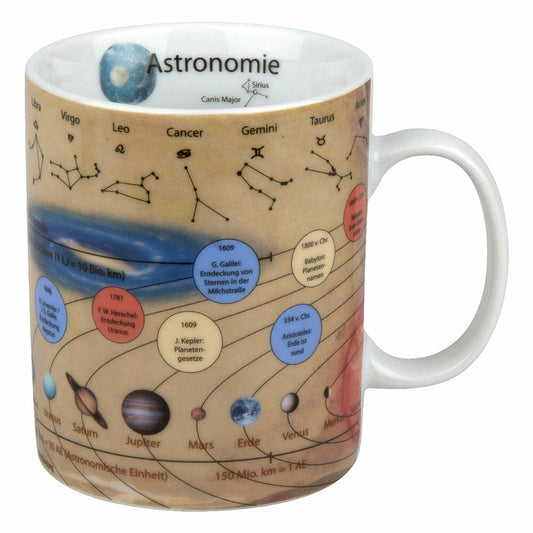 Könitz Knowledge Mug Astronomy, Coffee Mug, Tea Cup, Cup, Porcelain, 460ml, 1113301623