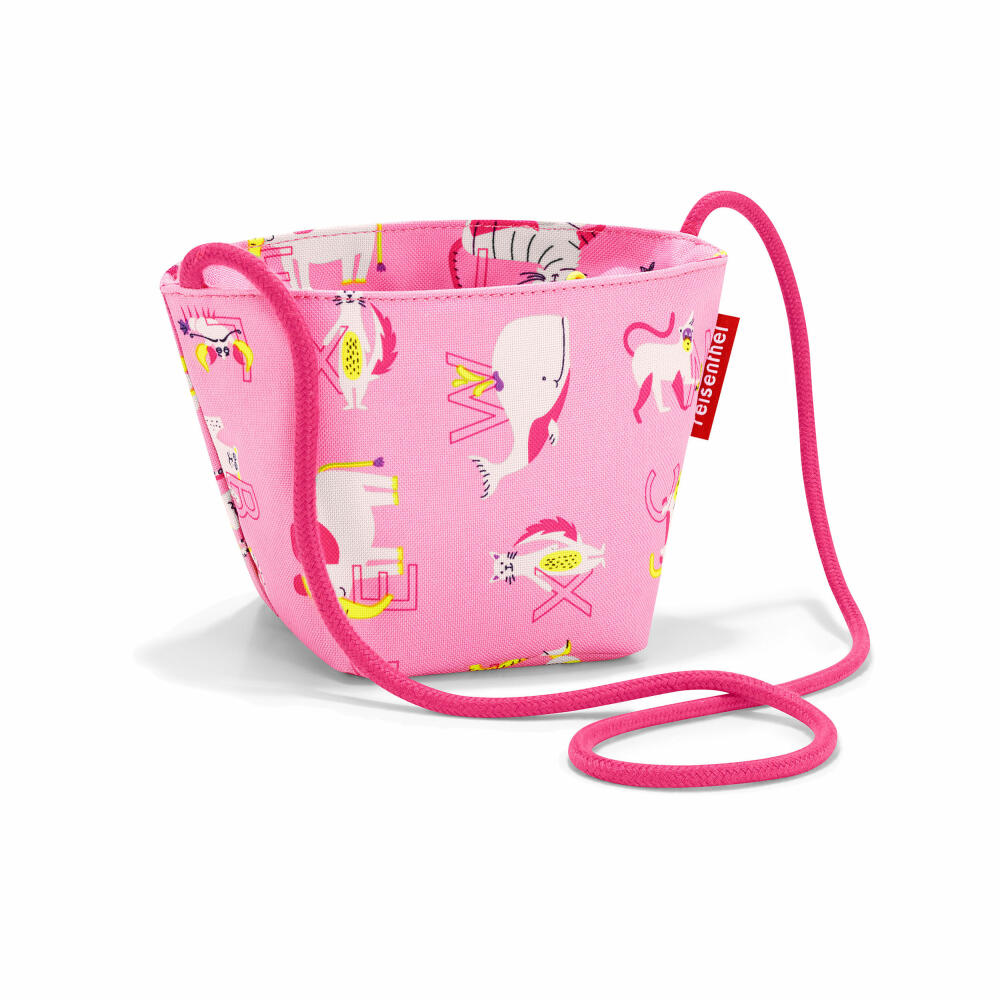 reisenthel minibag kids, bag, leisure bag, children's bag, polyester fabric, ABC Friends Pink, 0.5 L, IV3066