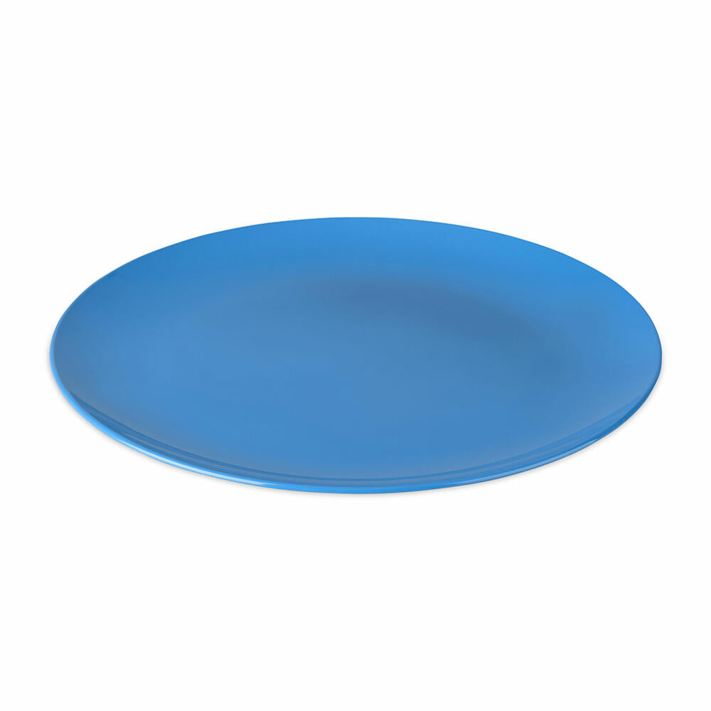 Koziol Teller Nora Plate M, Speiseteller, Kunststoff, Strong Blue, 26.4 cm, 8066727