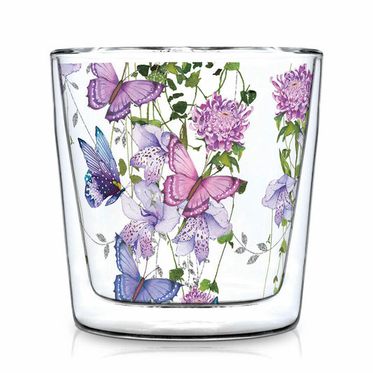 PPD Doublewall Trendglass Flower Splash, Teeglas, Tee Glas, Teebecher, Doppelwandig, 300 ml, 603893