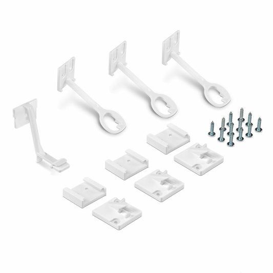 reer Schrank- und Schubladensicherung mit Montagehilfe, 3er Set, Klemmschutz, Kinder Sicherung, Weiß, 71060